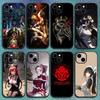 Overlord-D A-Anime Handyhülle Für IPhone 17 12 13 14 15 16 Pro Max Plus Klassisch Schwarz Weiche Hülle