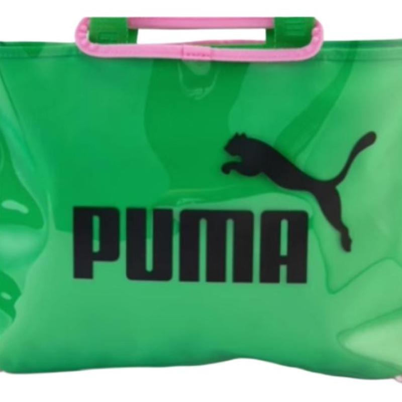 New PUMA PU Handbag Regular Women's Green & Joy Pink 092372-01