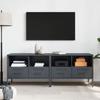 VidaXL Meubles TV 2 pcs, Armoires de Télévision avec Pieds, Supports Télé avec Rangement Salle de Séjour, Anthracite 843047