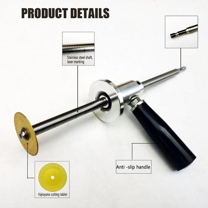 Grit Wheel Plumbing Inside Cutter Tool With 7Inch Depth Adjustment Ergonomic Grip Tool For PVC Pipe Installation Cutting