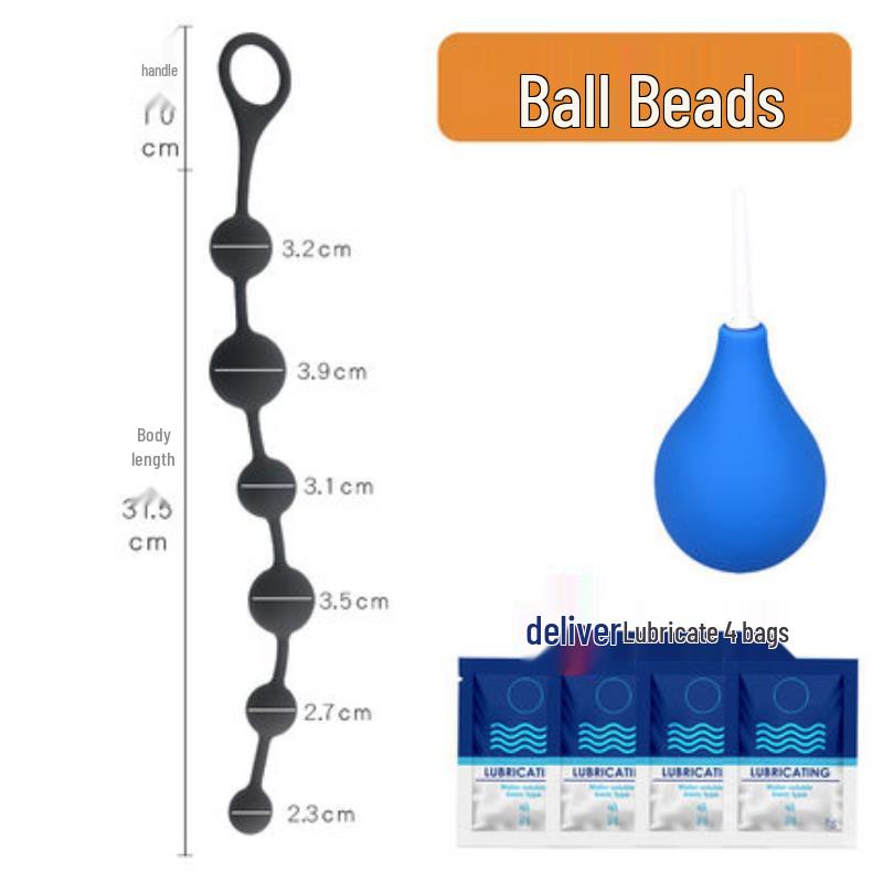 Versatile Extra-Long Anal Plugs: Large-Size Beaded Masturbators for Men and Women, Adult Toys
