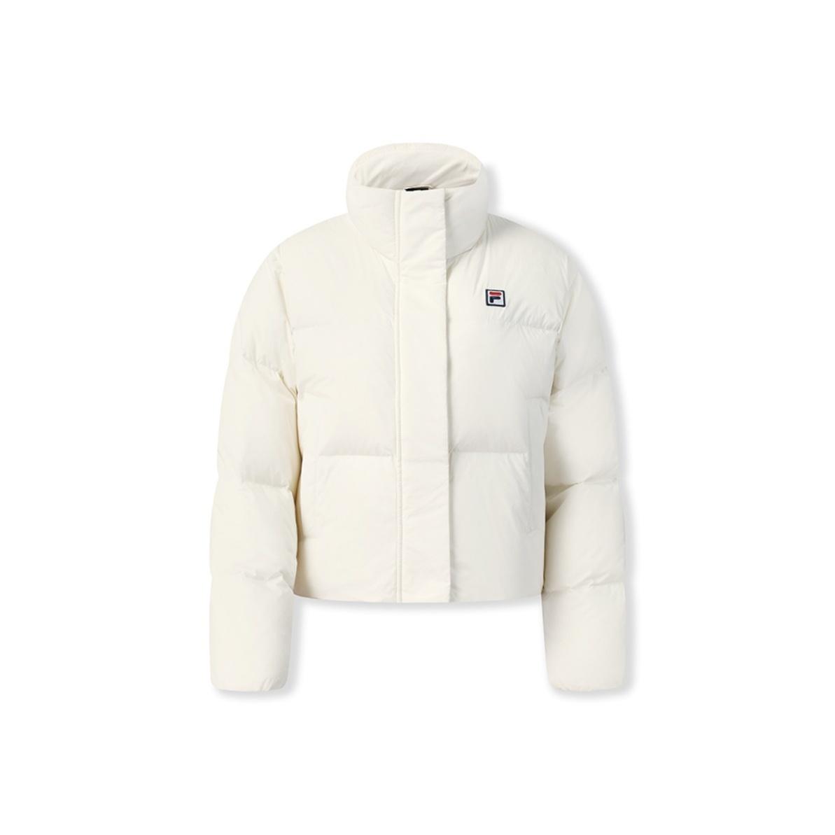 

Fila Теннис Классический Минималистичный Мода Повседневный Спортивный Теннисный Стиль Универсальный Теплый Короткий Пуховик из Гусиного Пуха Женские куртки Нефритово-Белый A11W543925FWT M