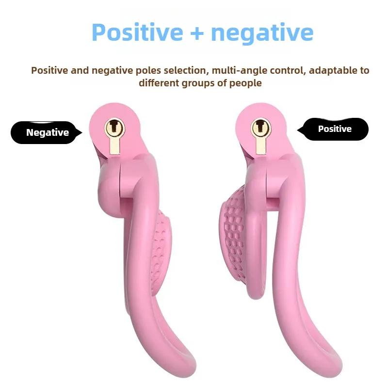 2025 New Upgrade Detachable Adjustable Snap Ring ABS Chastity Cage Men's CB Cock Cage SM Plastic Urethral Lock Device Penis Toys