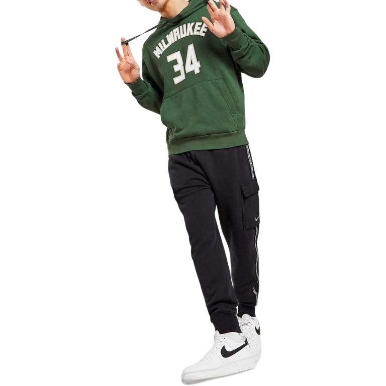 New Nike Nba Milwaukee Bucks Giannis Antetokounmpo Essential Fleece Hoodie DB1184-323