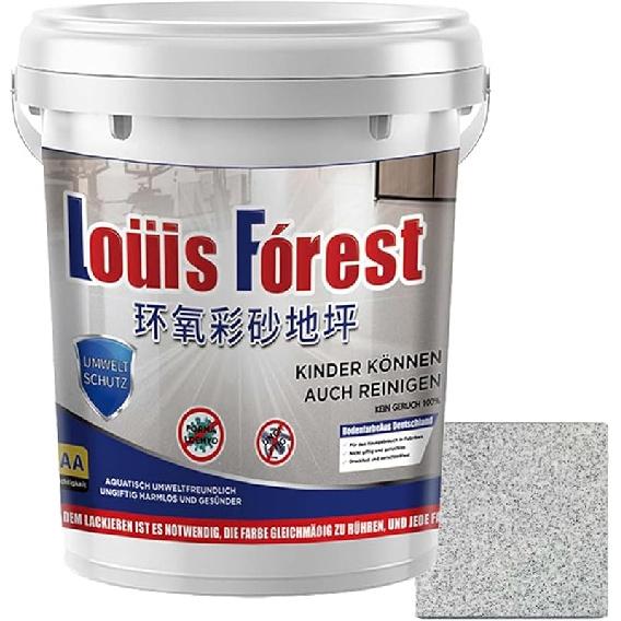 High-Gloss Marble Effect Epoxy Floor Coating, Louis Forest Epoxy Floor Paint, Garage Floors Paint, Waterproof Water-Based Epoxy Floors Paints, Marble