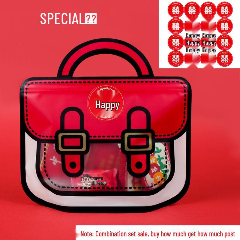 Back-to-School Children's Gift Bags: Cute Self-Sealing Snack & Birthday Packaging