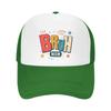 Retro Bruh Mom Sunset Wordmark Mesh Baseball Cap Casual Hat Outdoor  For Womens Unisex FeUnisex