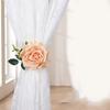 Curtain Tieback Rose Flower Clips Floral Holdbacks Window Drapries Buckle Hooks Home Bedroom Living Room