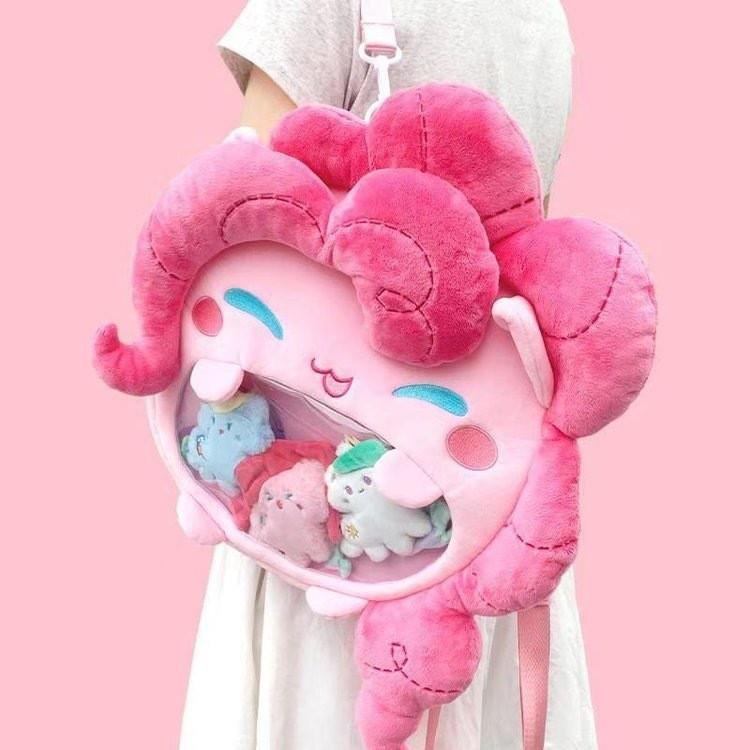 My Little Pony Cartoon Plush Backpack With Large Capacity For Girls Daily Use