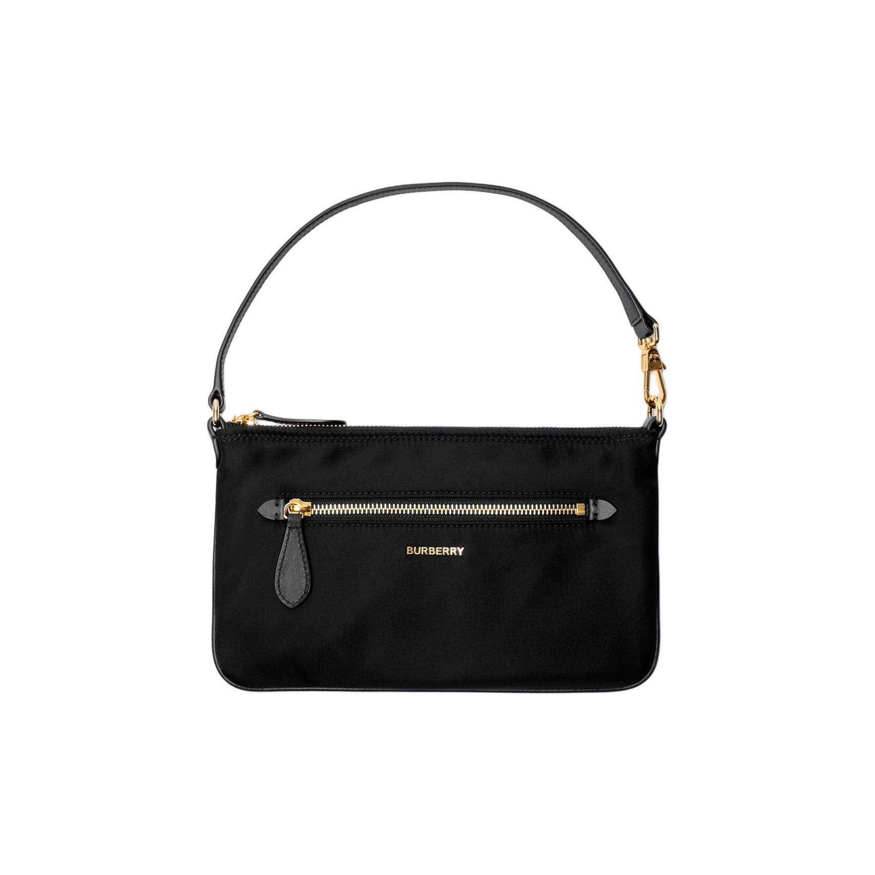 

Burberry Metallic 3D Letter Logo Nylon Shoulder Bag Women Shoulder Bag Black 81092711 Basic Set (Bag+Dust Bag)
