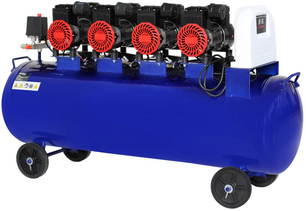 COMPRESSORE SENZA OLIO BLU 120L 4 PISTONI 400V 7kW KD4095