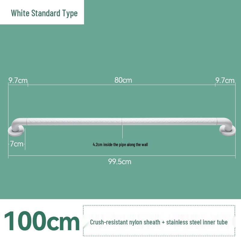 Corridor ABS Anti-Slip Handrail for Staircases, Bathrooms, and Toilets - Elderly & Disabled Assistance Rail