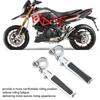 KIMISS Motorcycle Foot Pegs,Pair Clevis Foot Pedal U Clamp Footrest Universal Motorcycle Street Bike 1"-1-1/4" Highway Engine Crash Bar