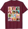 Hot Fashion Casual Disney Princess Photos Portrait Picture Collection T-Shirt S-4XL Four Seasons