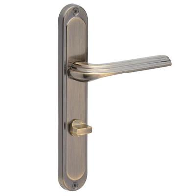 Atena Door Handle 72mm Antique Brass WC