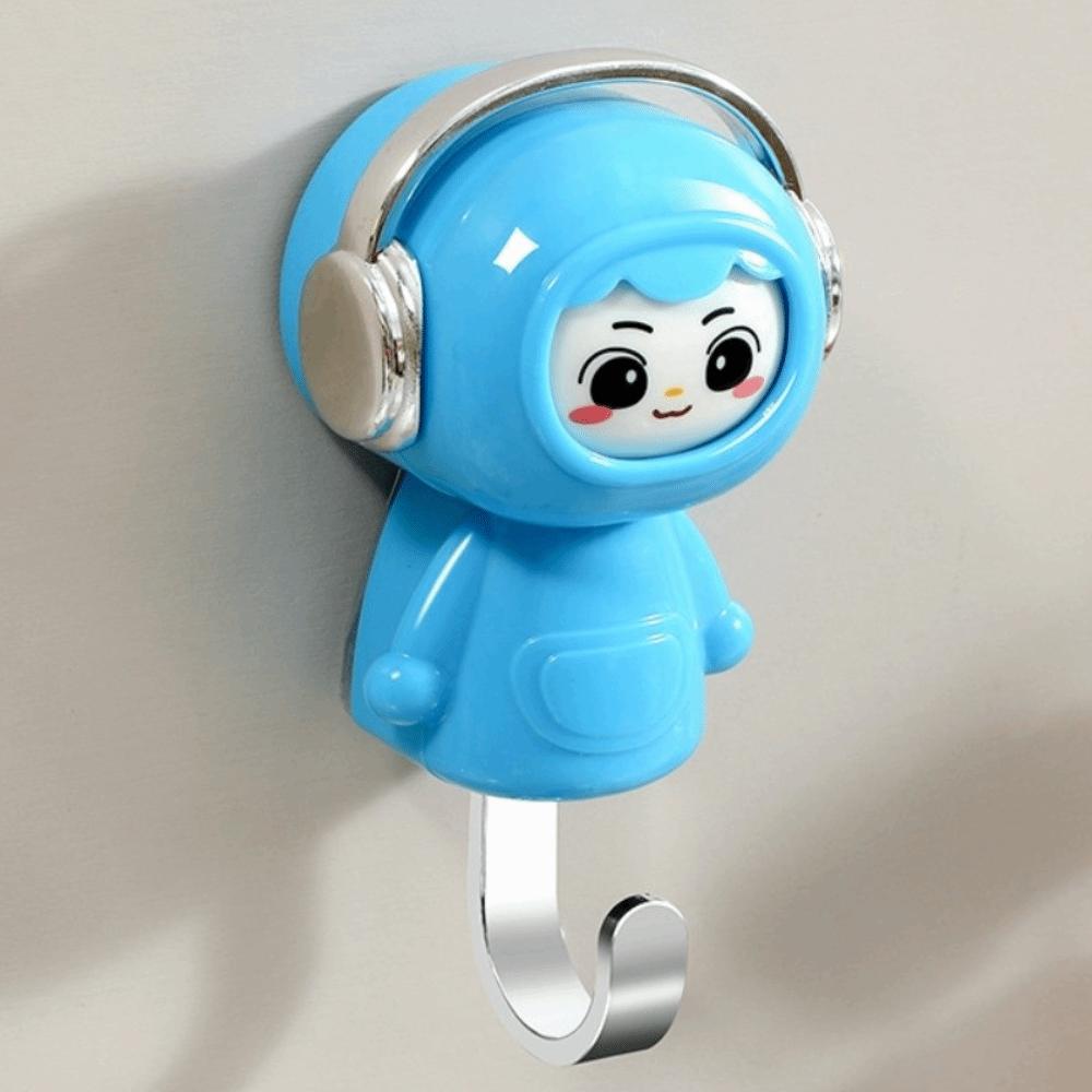 

Cute Style Decorative Hooks No Hole Organization Hooks Self-Adhesive Face Changing Hook Girl Room