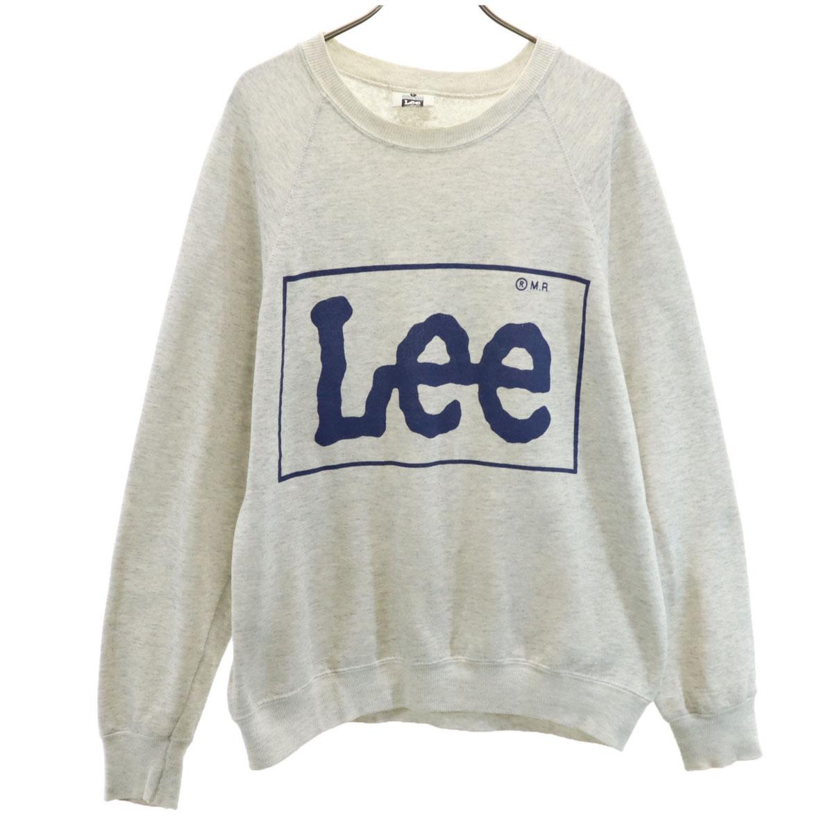 

Lee 90s Made in USA Old Long sleeve sweat trainer L gray Men s Used