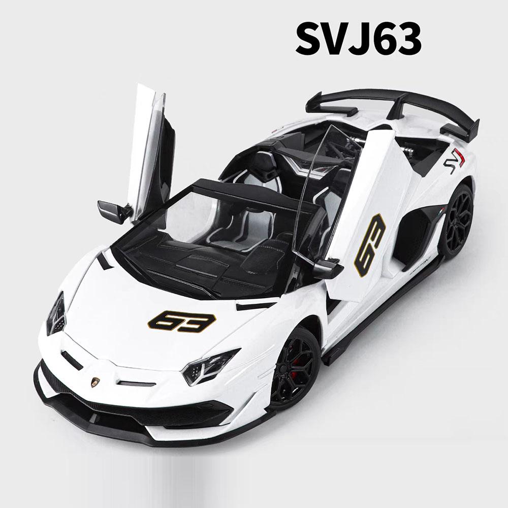 

1:18 Size Revuelto SVJ63 Car Model Toy Doors Opened Shock Absorption Models Metal Diecast Sports Cars Toys Gifts for Kids