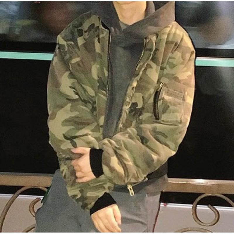 Oversized Camo Hoodie Zip-Up Sweatshirt Streetwear Loose Fit Womens Casual Pullover Jacket 2025 Winter