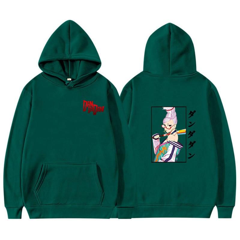 Anime-Inspired Oversized Hoodie With Ribbed Hem Unisex Sweatshirt Fall Casual Wear