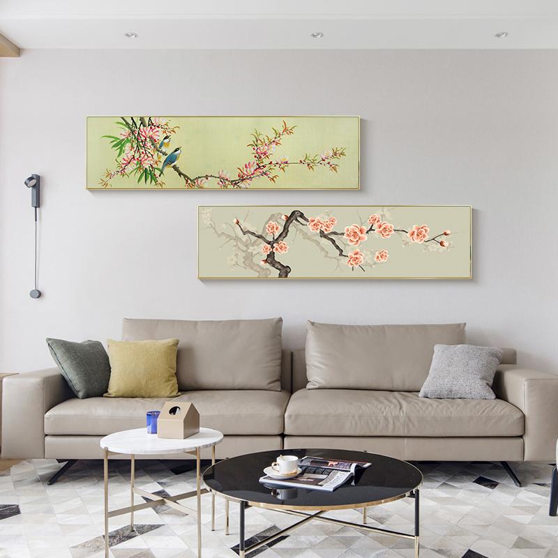 Retro Chinese Style Lotus and Koi Fish Living Room Decoration New Chinese Style Flower and Bird Painting Wall Art Poster Home