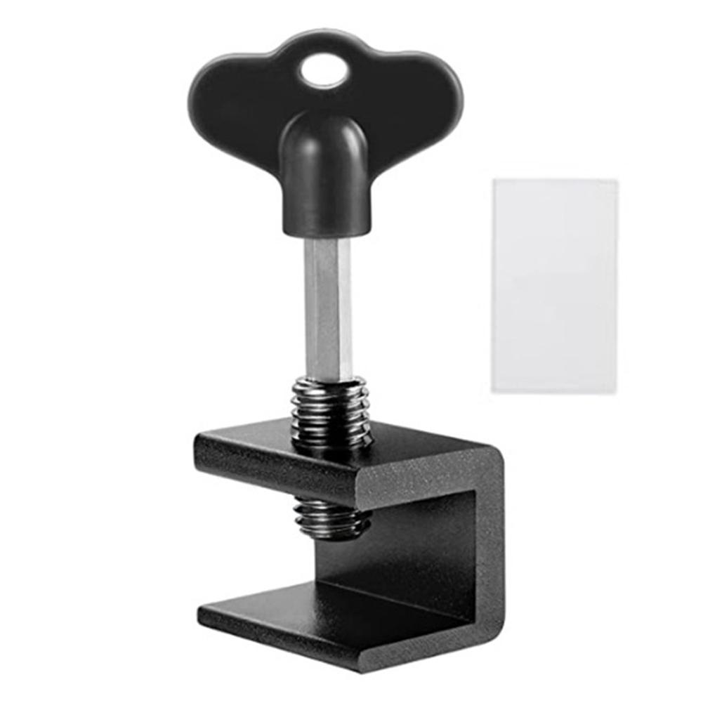Sliding Door Window Lock with Key Wrench Door Frame Security Lock Aluminium Alloy Window Limit Stop Locks Kid/Children Guards