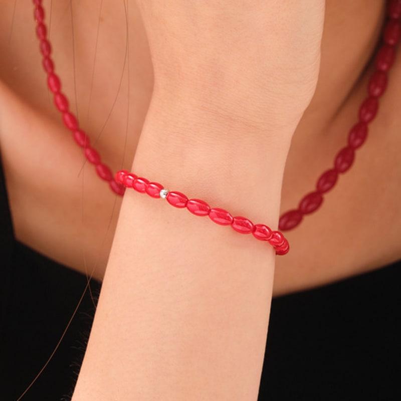 cotoit Red Berries beads Bracelet