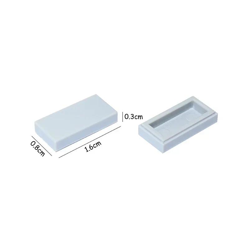 100/200PCS 3069 30070 1x2 Flat Tile 1*2 Bricks MOC Assemble Particles Smooth Building Blocks DIY Educational Creative Toy