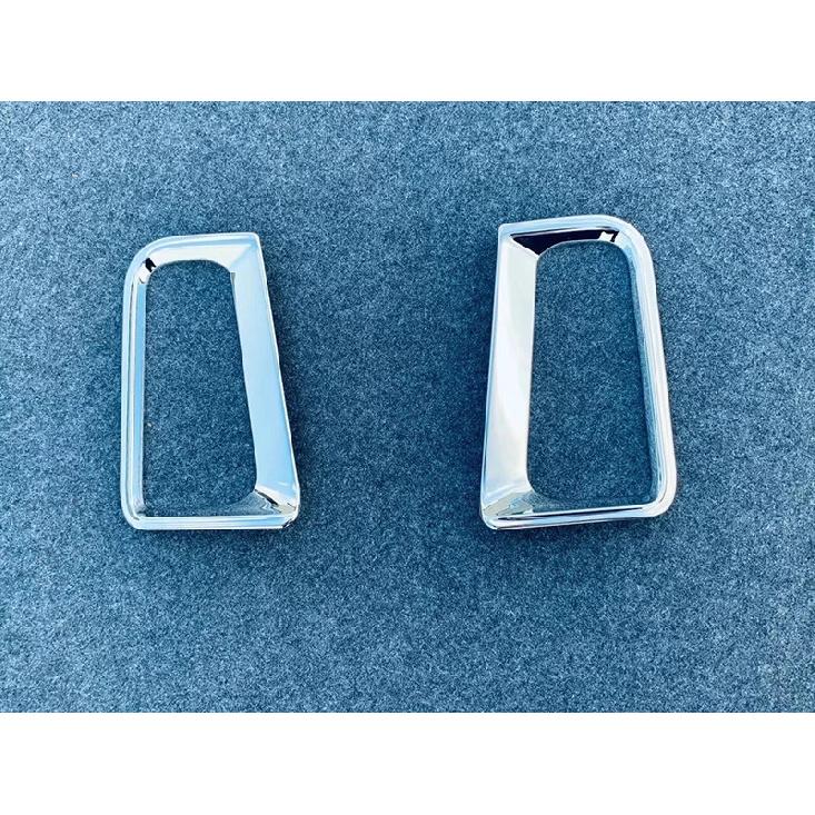 For TOYOTA VELLFIRE 2016- Car Accessories ABS Chrome Rear Reflector Fog Light Lamp Cover Trim Bezel Frame Styling Garnish