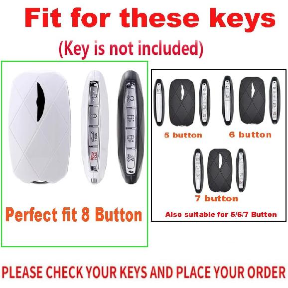 

Metal Key Fob Cover Fit for Genesis GV60 GV80 G70 G90 2025 2024 2023 Remote Key Fob Case Holder Key Protector Accessories with Keychain Black