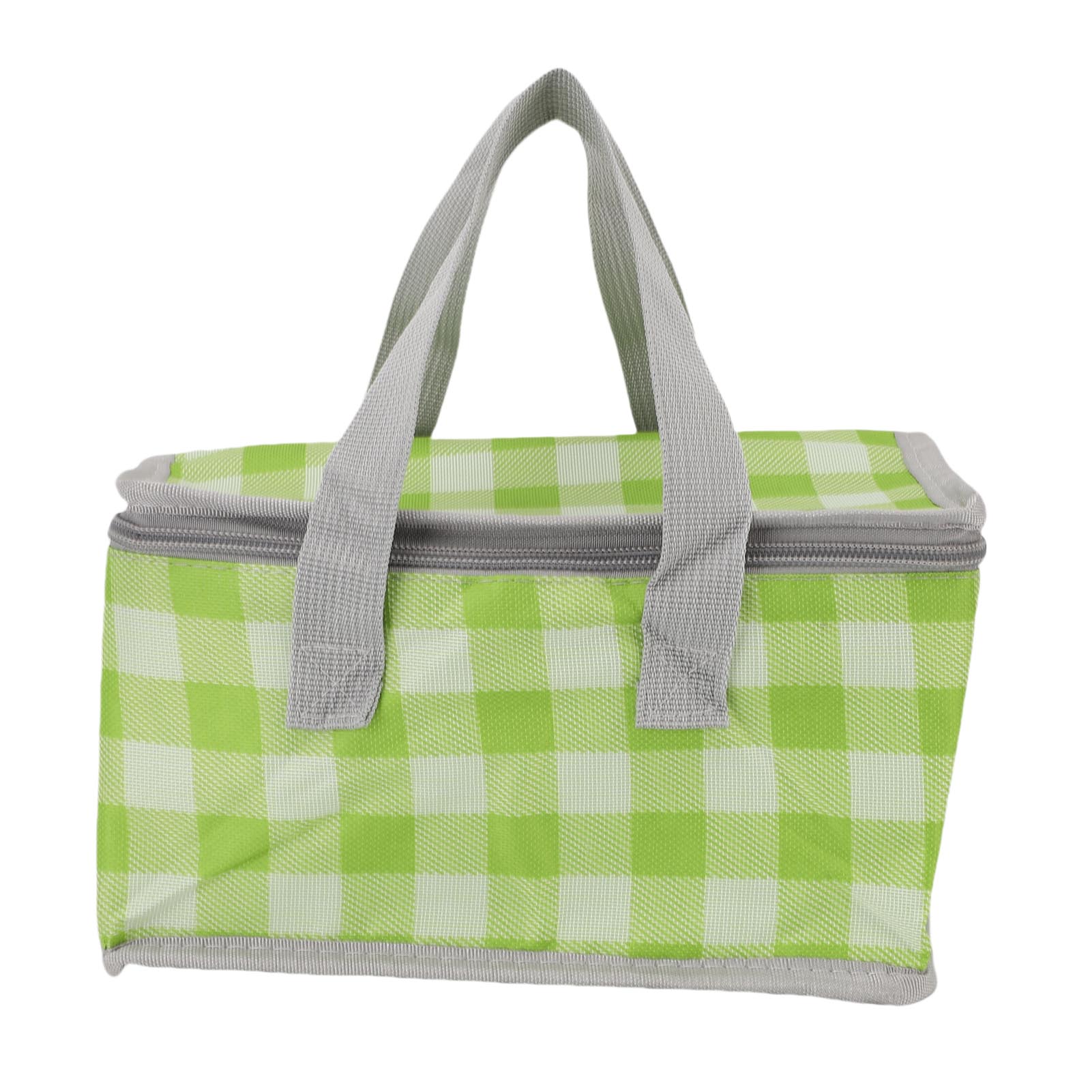 

Изолированная сумка для пикника Многоразовая Складная Пляжная сумка-холодильник Клетчатая Изолированная сумка для продуктов для Горячей Холодной Пищи Green White