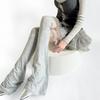 Vintage Korean Style Flared Leg Sleeve Sun-proof Soft Loose Socks Foot Cover Cotton Y2K Over Knee High Sock Summer