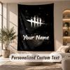 Tapestry Custom Name Text, Wall Hanging Tapestry Home Room DecorDead by Daylight
