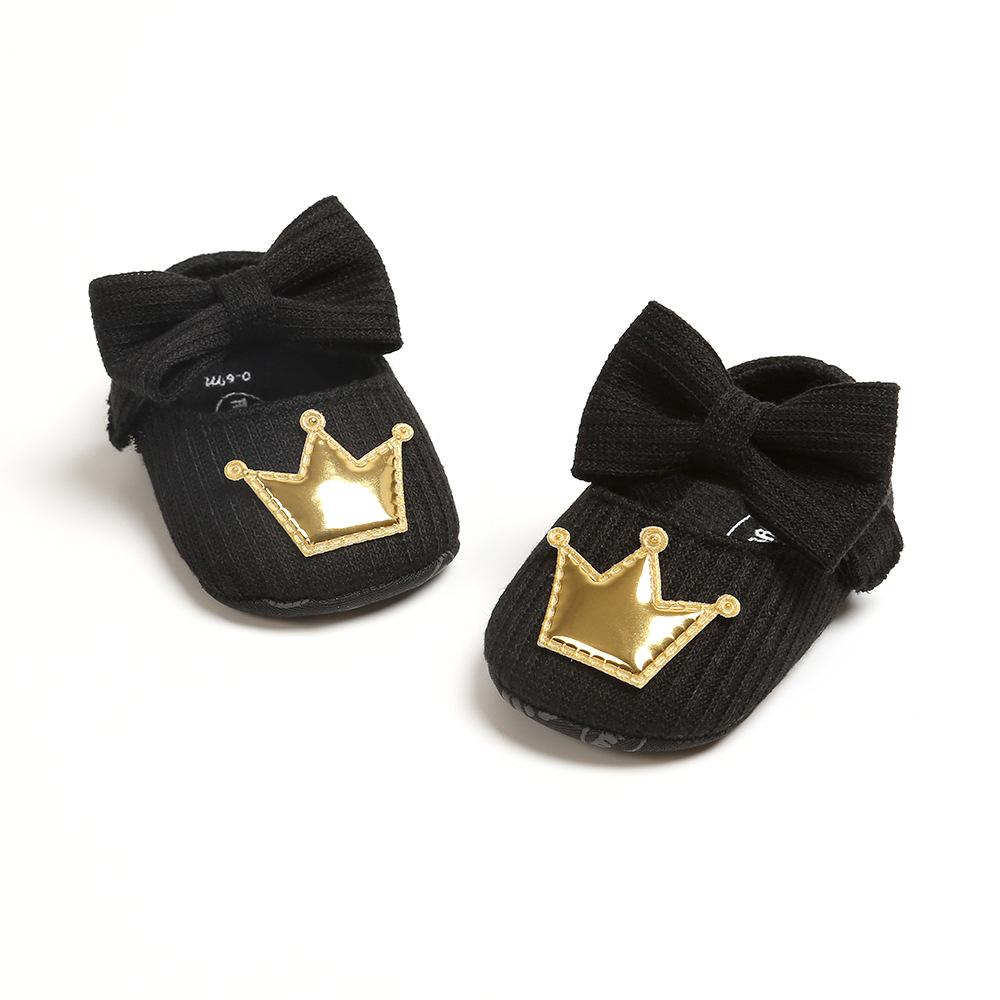 MYGGPP Woolen Baby Princess Schuhe Babyschuhe Schuhe mit weichem Boden Kleine Babyschuhe Frühlings- und Herbstmodelle