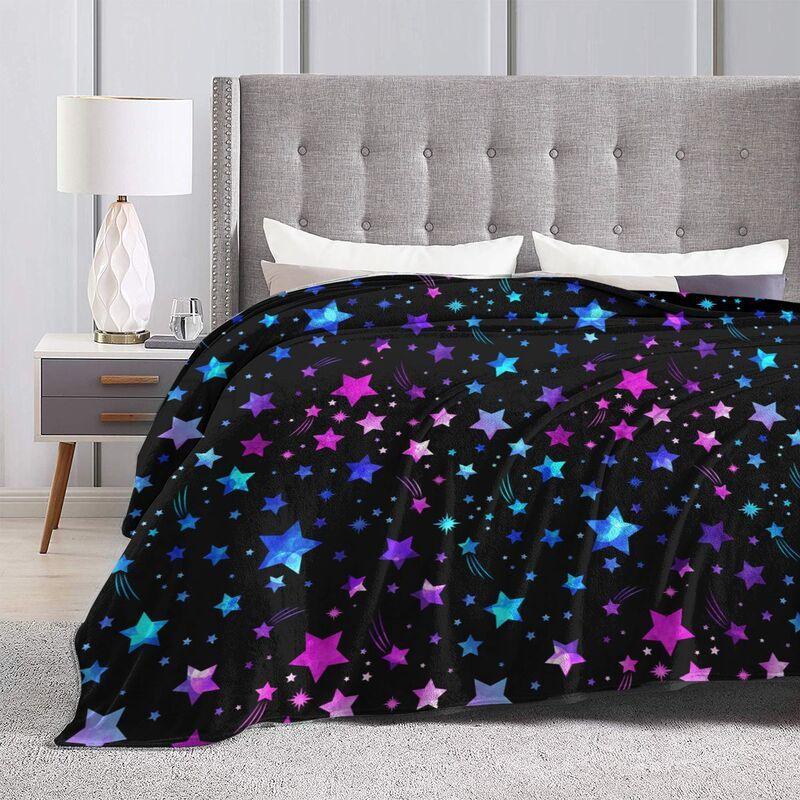 Space Galaxy Constellation Zodiac Star Throws Blanket Gifts for Men Women Couch Bed Bedding Soft Flannel Blankets 60x50 Inch