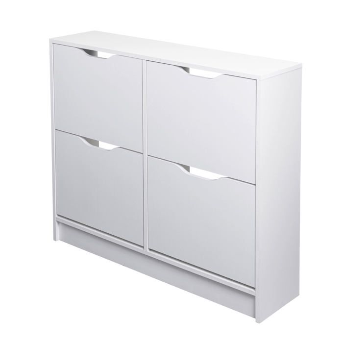 Inter Link Armoire À Chaussures WESTPHALEN 8-B Blanc