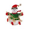 Weihnachts-Damen-Feiertagsdekoration Weihnachtsbaumzubehör Weihnachts-Schneemann-Brosche