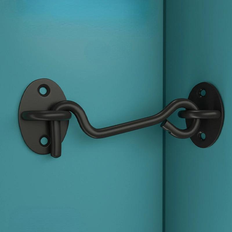 3/4/6 Inch Stainless Steel Door Latch Bathroom Latch Hook Old-fashioned Room Door Latch Simple Sliding Door Bolt