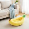 Banana Pet Bed Cute Nest with Cushions Ultra-Soft for Cats, Young Dogs