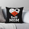 Volleyball Basketball Ball Mom Square Pillowcase Polyester Linen Velvet Creative Zip Decor Sofa Cushion Cover 45X45
