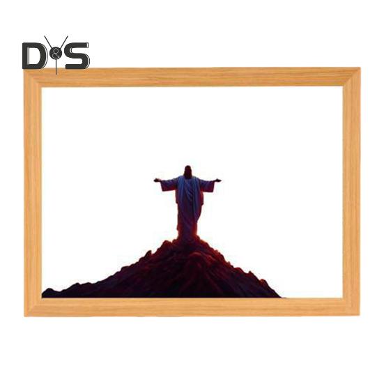 

Светодиодный ночник с рисунком Иисуса, регулируемая цветовая температура, декоративная подсветка, светодиодная лампа с рисунком 4D