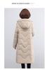 Women's Winter Long Down Cotton Jacket: Over-the-Knee, Mid-Aged & Elderly, Plus Size Thickened Padded Coat