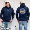 GENUINE Dickies Men's Fleece-Lined Pullover Hoodie with Back Print, Anti-Pilling, and Hoodie, Sizes M, L, and XL, 10001729 (JP, Alphabet, M, Navy)