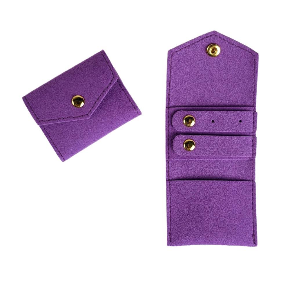 Foldable Jewelry Roll Case Mini Jewelry Storage Bag  for Parties Travel Business Trips