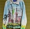 [USED] Korean Graphic Denim Jacket Worn by Many Celebrities Big Bang Sandaime EXILE