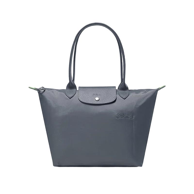 LONGCHAMP Le Pliage Green Nylon Handbag Medium