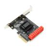 Expansion Card Computer Accessory PCI E To 6 Port SATA 3.0 6G for NAS   LINUX   WIN XP