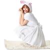 White Bunny Animal Cosplay Costumes Dress Halloween Party Performance Stage
