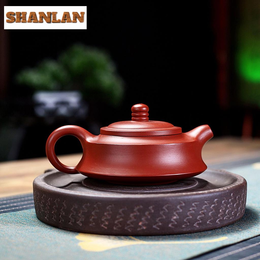 190ml Aesthetic Yixing Purple Clay Teapots Handmade Weekly Count Pot Raw Ore Dahongpao Mud Kettle Zisha Tea Set For Tea Craft