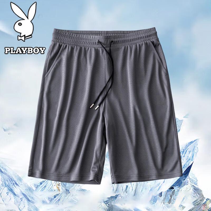 PLAYBOY Men s Ice Silk Quick-Dry Summer Shorts 3XL